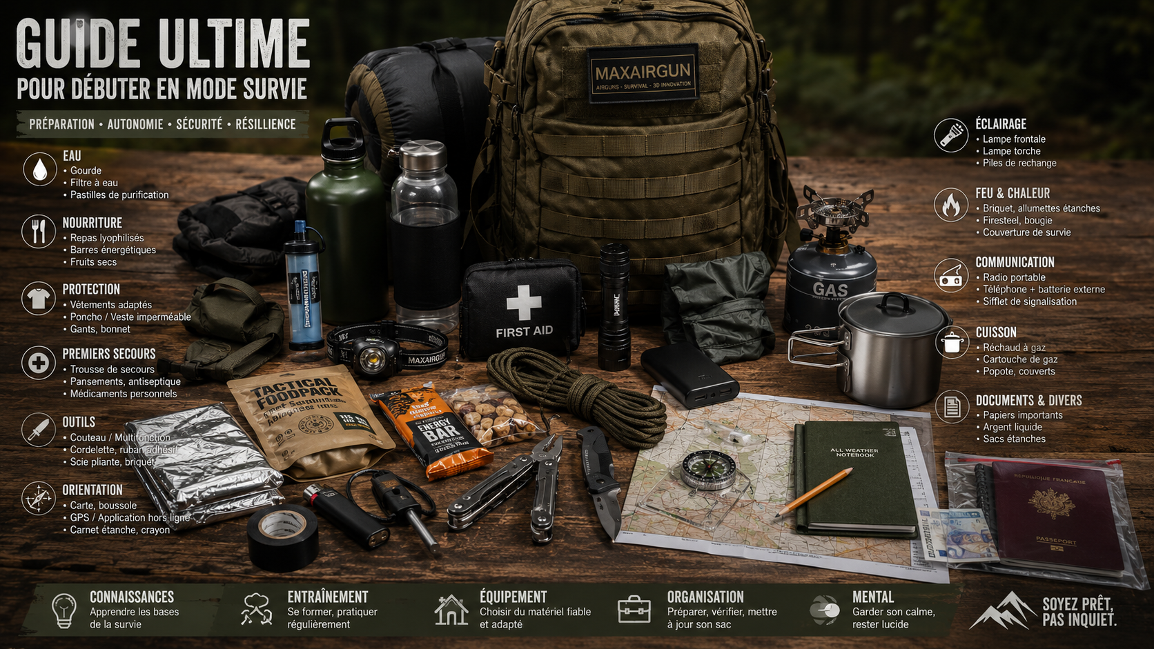 Guide ultime pour débuter en survie