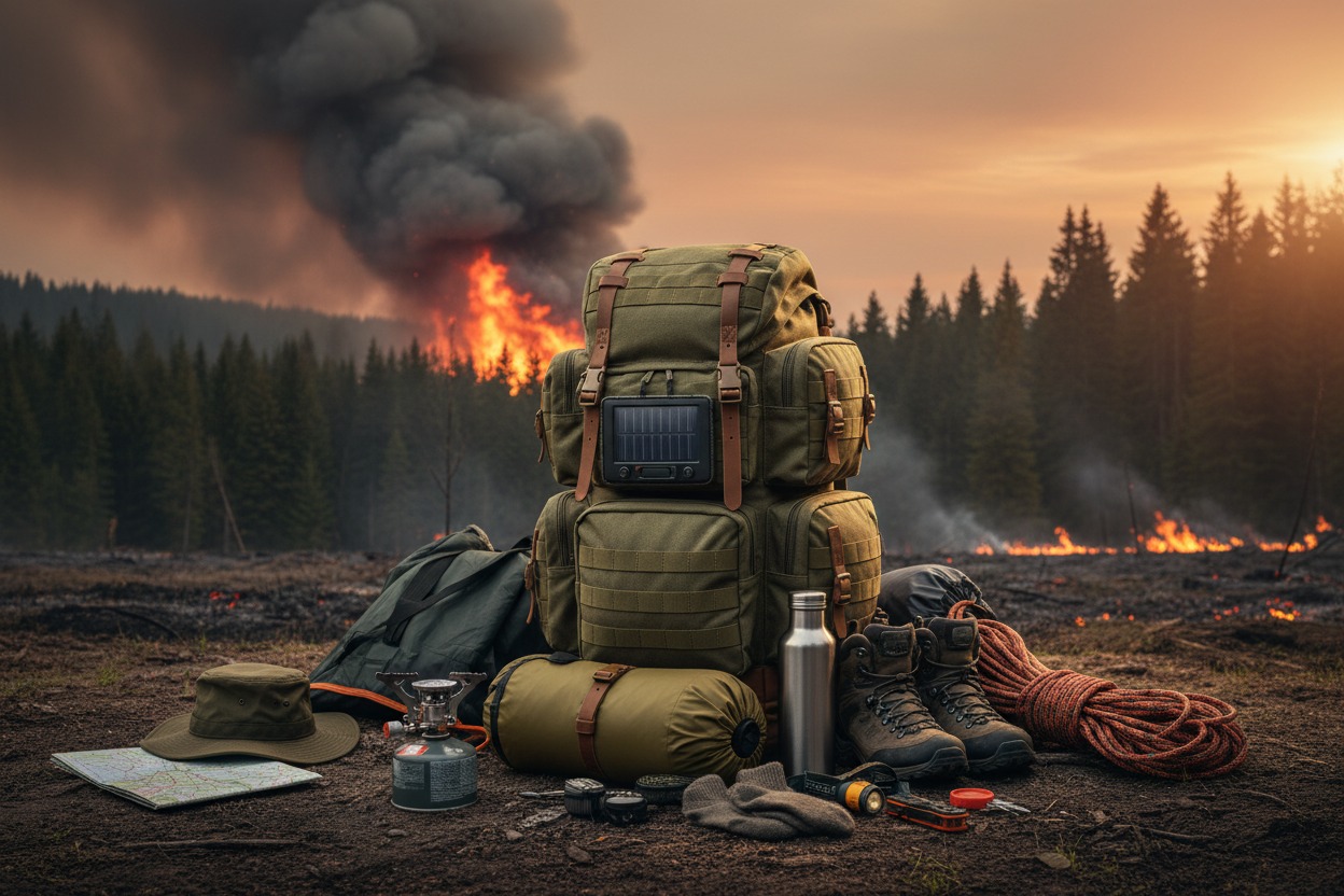 Le sac d&rsquo;évacuation et de survie.